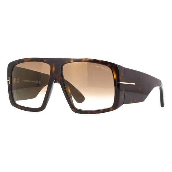 Tom Ford Raven FT1036/S Sunglasses Dark Tortoise Brown Gradient 52F Italy NEW!! - Picture 1 of 16